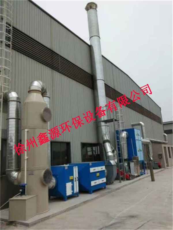 蘇州某企業(yè)選項徐州鑫源環(huán)保設備有限公司濾筒除塵，活性碳箱，噴淋塔工程